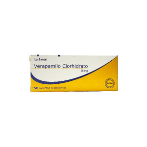 VERAPAMILO 80 MG CAJA X 50 TABLETAS LA SANTE 